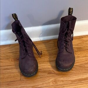 Dr. Martens Dark Purple Combat Boots